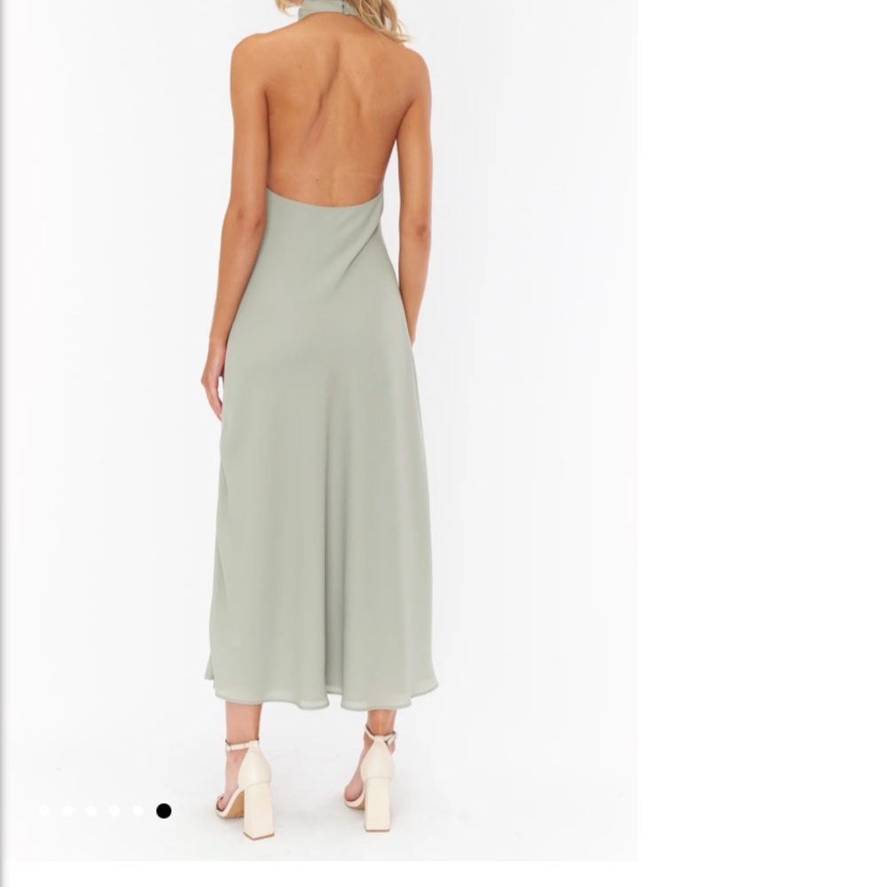Show Me Your MuMu halter dress green